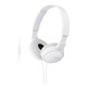 White SONY MDRZX110APW Headphones