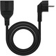 Black 2m Nanocable Elongated Power Cord