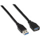 USB (A) to USB (A) 3.0 Aisens 1m Black cable