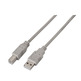USB (A) M 2.0 to USB (B) M Aisens 1M Grey Printer Cable
