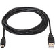USB cable (A) M 2.0 to Mini USB (B) M Aisens 0.5M Black