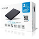 Outer Box 2.5 '' USB 3.1 sata AISENS Black Aluminium