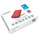 Outer Box 2.5 '' USB 3.1 SATA Aisens Aluminium Black ASE-2525RED