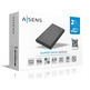 External Box 2.5 '' USB 3.1 SATA Aisens Aluminium Black