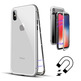 Magnetic Case with Tempered Glass iPhone X Silver
