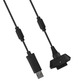 Cable play and charge Xbox 360 white Black