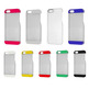 Transparent Plastic Case for iPhone 5/5S Red