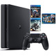 Console Playstation 4 Slim (500GB) Black + Destiny 2 + Space Hulk + Starlink