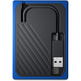 External hard disk SSD Western Digital My Passport Go 500 GB Blue