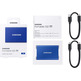 External Disk SSD Samsung Portable T7 1TB USB 3.2 Blue