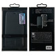 Case Black Folio Double PU Transparent iPhone X Muvit