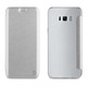 Folio Case Silver with Transparent Back Cover Samsung Galaxy S8 Plus Muvit