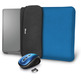 Funda + Mouse Wireless Trust Yvo 15.6 " Blue