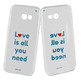 TPU Transparent Cover Love is all you Need Samsung Galaxy A5 2017