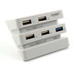 2 to 5 port (2.0 3.0) USB HUB Adapter PS4 Pro (Dobe) White