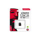 Kingston 128gb microsdxc canvas select 80r cl10 uhs-i single
