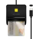 DNI-E USB-C Aisens ASCR-SN03C-BK Black Reader