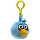 Angry Birds Keychain - Black Blue