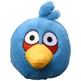 Angry Birds Keychain - Black Blue