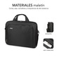 Briefcase Oxford for Portdates up to 16 " Black