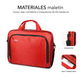 Briefcase Subblip Oxford for Portdates up to 16 " Red