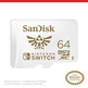 64GB Sandisk Switch MicroSDXC Memory