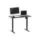 Table Gaming Electric Ergonomics Adjustable Height Black 120x60 - Equip