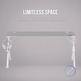 Table Gaming Mars Gaming MGD RGB XL White 160x60cm