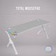 Table Gaming Mars Gaming MGD RGB XL White 160x60cm