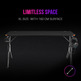 Table Gaming Mars Gaming RGB XL Black 160x60 cm