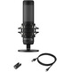 Black HyperX QuadCast S Microphone