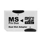 MicroSD to MS Pro Duo Dual Slot Adapter