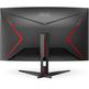 Monitor Gaming Curvo AOC C32G2ZE 31.5 " Full HD Black