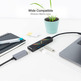 Nanocable Hub USB 3.1 Type C 10.16.0401 USB/USB-C/HDMI Black