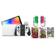 Nintendo Switch OLED (Blanca) + 3 Games + Joy Con (Verde/Rosa)