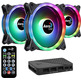 Pack 3 Fans Aerocool Duo Pro 12 cm + H66F HUB + Remote Command