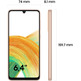 Samsung Galaxy A33 6GB/128GB 5G Orange Peach Smartphone