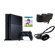 Console Playstation 4 (500 GB) + FIFA 15 + charger + headphones