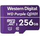 MicroSD Western Digital purple QD101 256GB XC Class 10 memory card