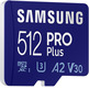 Samsung Pro Plus 2021 512GB MicroSD XC Class 10 Memory Card