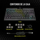 Corsair K70 TKL CS MX Red Keyboard (Spanish)