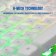 Gaming SemiMechanic Mars Gaming MK220ES/White Keyboard