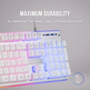 Gaming SemiMechanic Mars Gaming MK220ES/White Keyboard