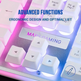 Gaming SemiMechanic Mars Gaming MK220ES/White Keyboard