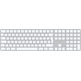 Apple Magic Keyboard Wireless Keyboard with Touch ID Numeric Keyboard MK2C3Y/A Silver