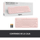 Logitech K380 Bluetooth Pink Keyboard