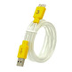 Luminous charge/sync cable for Galaxy Note 3 Yellow