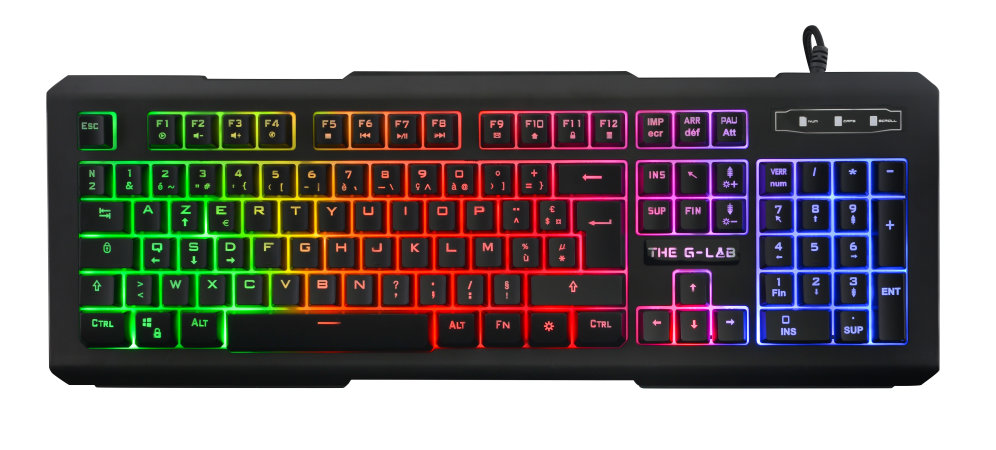 The G-Lab Kult Helium Ratón Gaming RGB 2400DPI