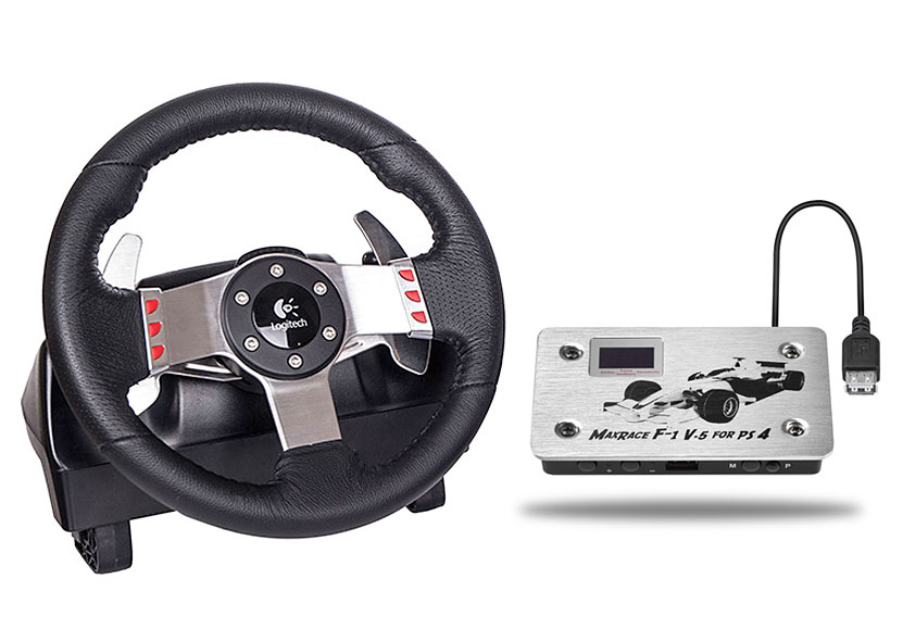 MaxRace F1 V5 PS4 + Logitech G27 Racing Wheel