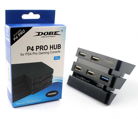 2 To 5 Port 2 0 3 0 Usb Hub Adapter Ps4 Pro Dobe Black